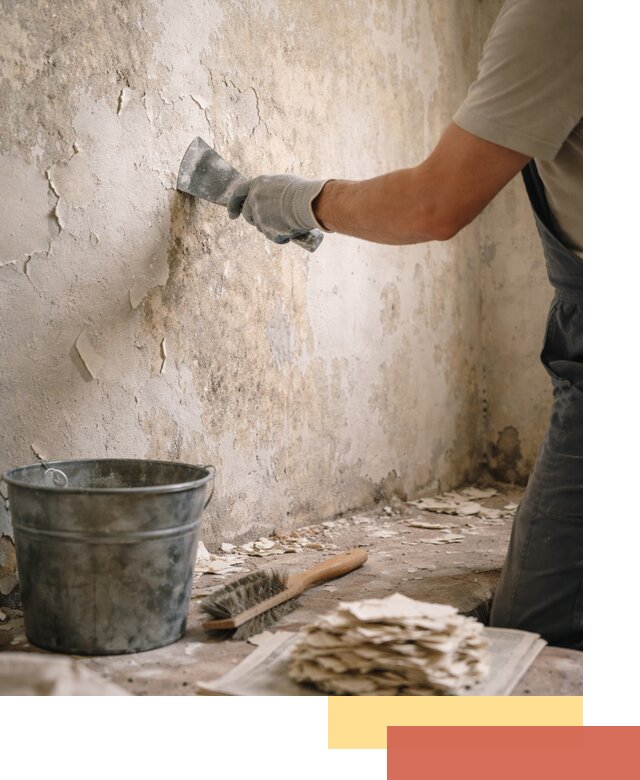 Удаление старой краски со стен в Донецке качественно и быстро