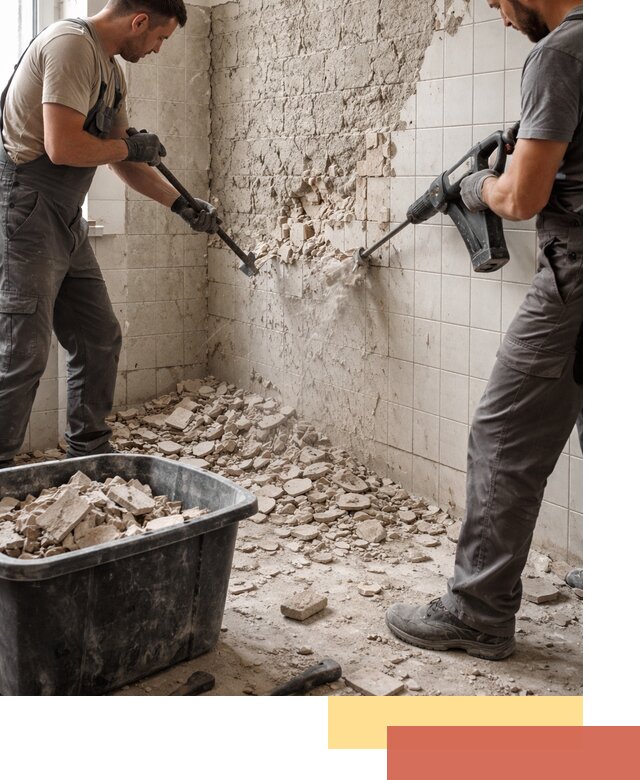 Демонтаж плитки со стен в Донецке быстро и аккуратно