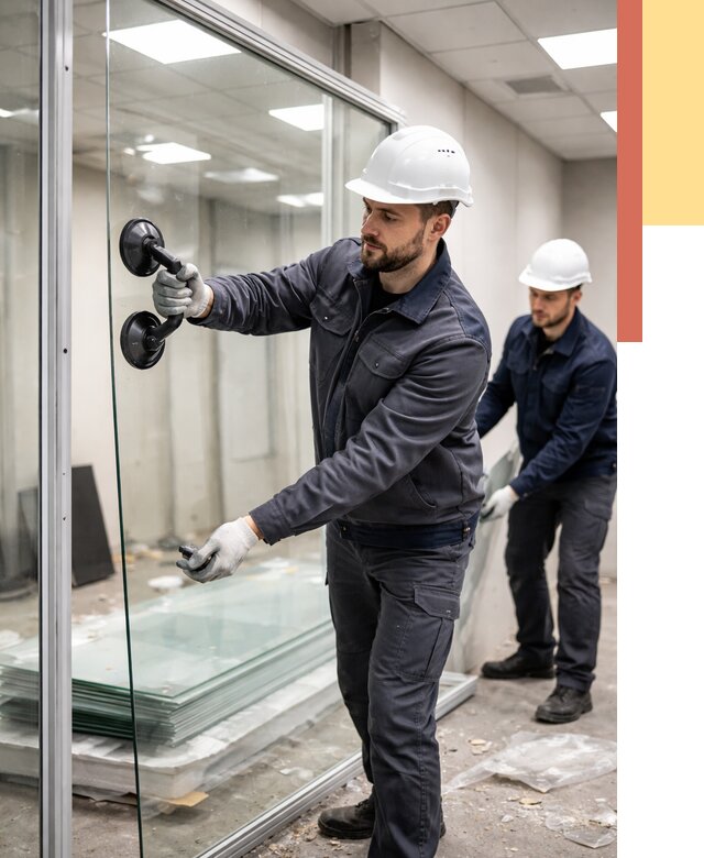 Демонтаж стеклянных перегородок в Донецке от 3503 руб. — быстро и недорого | ОТДЕЛОЧНИК-Днк