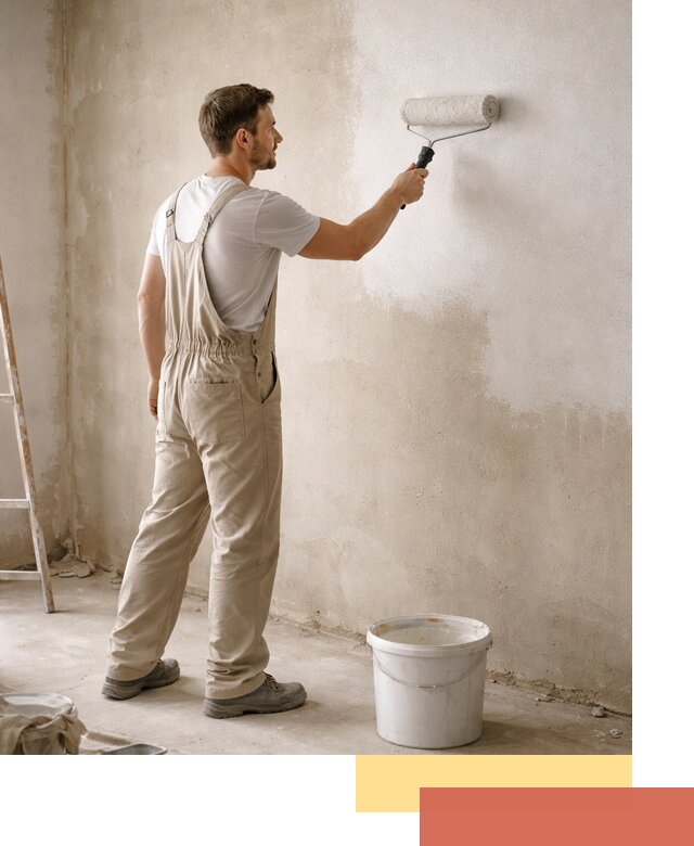 Грунтовка стен под отделку в Донецке профессиональным раствором