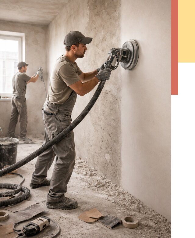 Шлифовка стен в Донецке от 1314 руб/м2 — быстро и недорого | ОТДЕЛОЧНИК-Днк