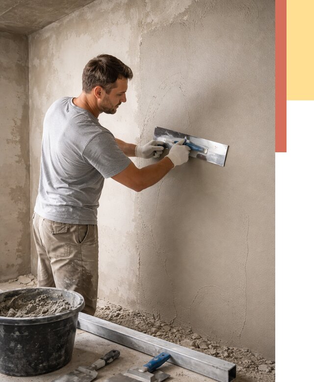 Штукатурка стен без маяков в Донецке от 7883 руб/м2 — услуги и цена | ОТДЕЛОЧНИК-Днк