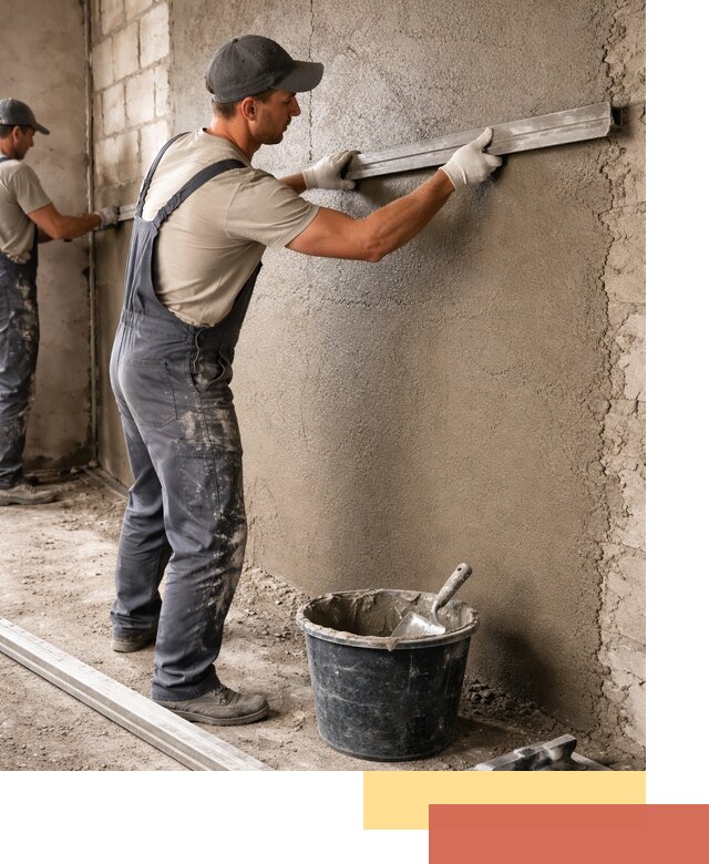 Штукатурка стен цементно-песчаная в Донецке профессионально