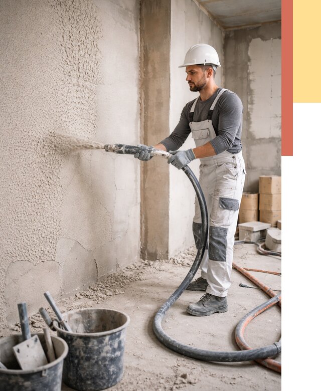 Машинная штукатурка стен в Донецке под ключ от 7116 руб./м2 | ОТДЕЛОЧНИК-Днк