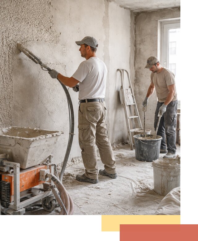 Машинная штукатурка стен в Донецке — быстро и качественно