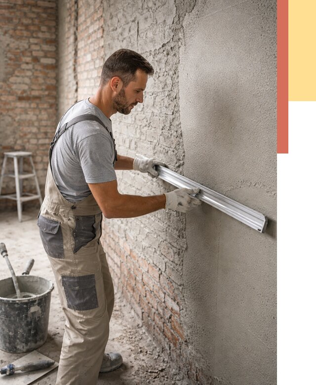 Штукатурка кирпичных стен в Донецке от 4927 руб/м2 — быстро и недорого | ОТДЕЛОЧНИК-Днк