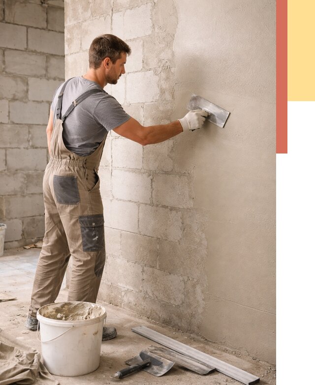 Штукатурка стен из газобетона в Донецке от 2299 руб./м2 — быстро и недорого | ОТДЕЛОЧНИК-Днк