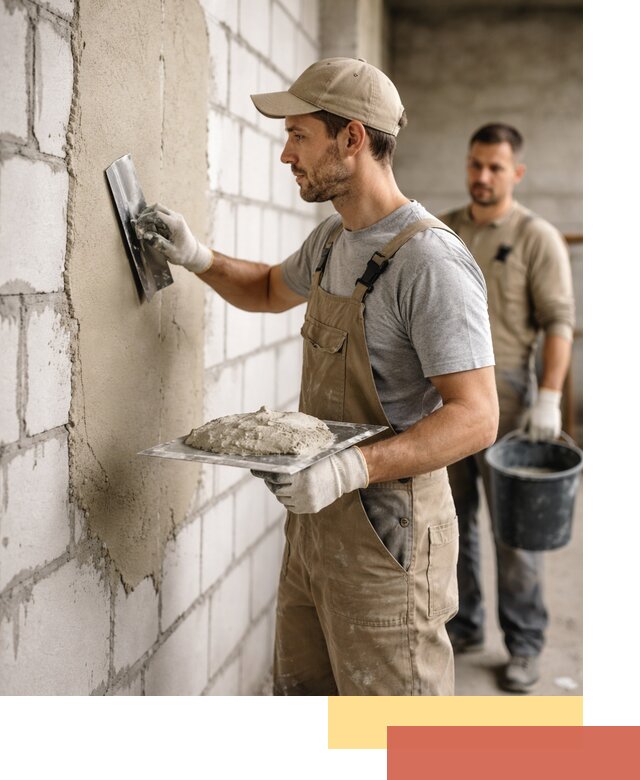 Штукатурка стен из газобетона в Донецке под ключ