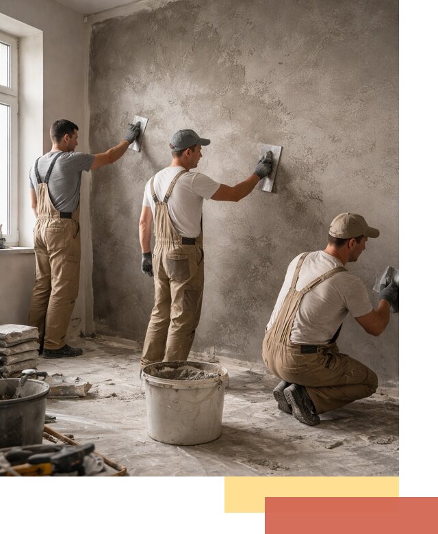 Декоративная штукатурка под бетон в Донецке для стен и потолков