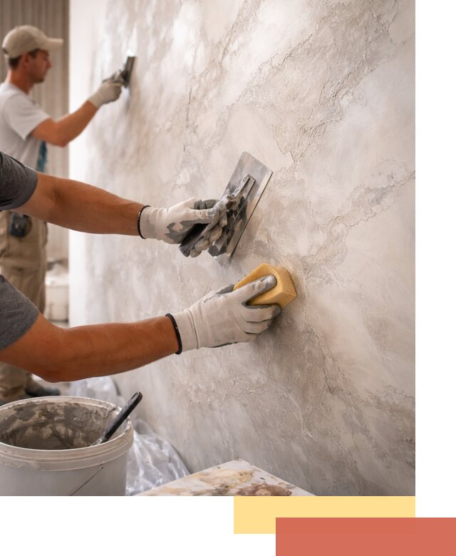 Декоративная штукатурка под мрамор в Донецке для стен и потолков