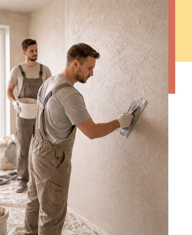 Фактурная штукатурка стен в Донецке от 4598 руб./м² — заказать под ключ | ОТДЕЛОЧНИК-Днк