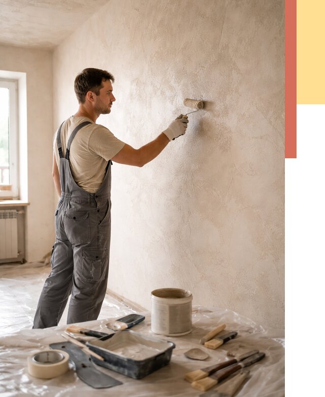 Нанесение лессирующей краски по декоративке в Донецке от 1916 руб. | ОТДЕЛОЧНИК-Днк