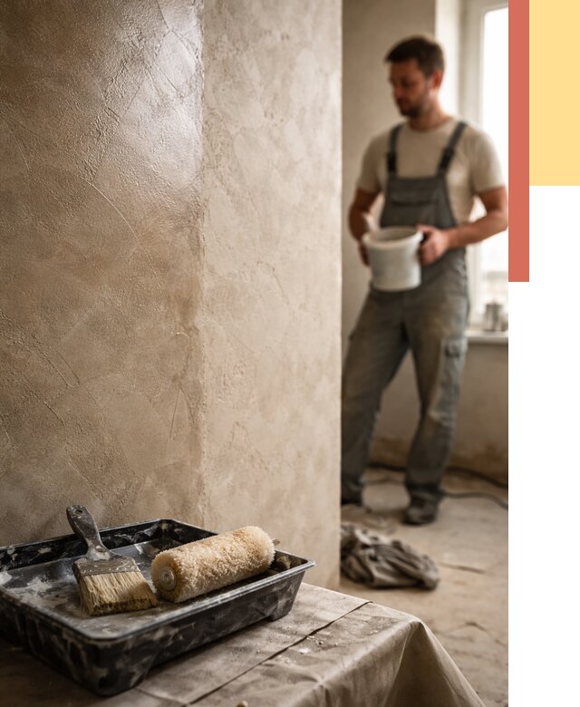 Нанесение воска на штукатурку в Донецке от 3832 руб. | Услуги ОТДЕЛОЧНИК-Днк