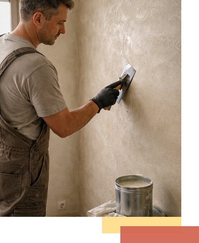 Нанесение воска на штукатурку в Донецке для защиты и блеска