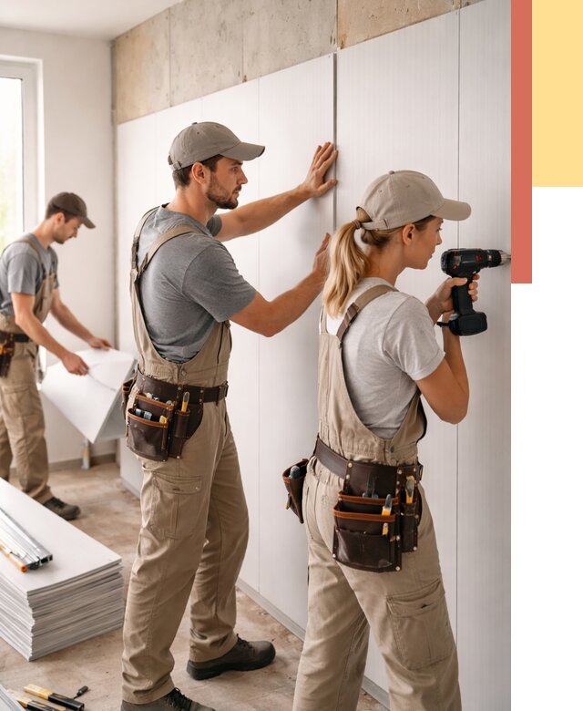 Монтаж ПВХ панелей на стены в Донецке от 493 руб/м2 — быстро и недорого | ОТДЕЛОЧНИК-Днк