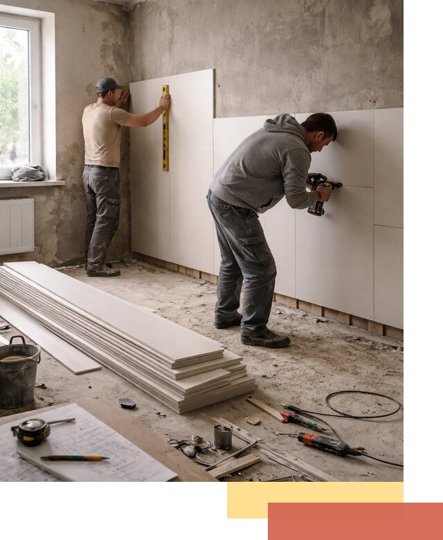 Монтаж ПВХ панелей на стены в Донецке качественно и быстро