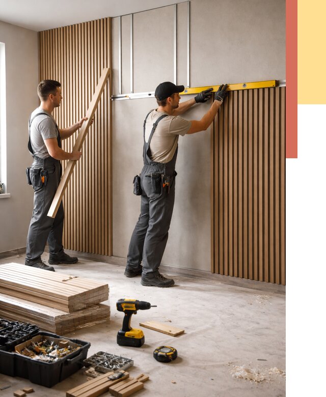 Монтаж реечных панелей на стены в Донецке от 1314 руб. — быстро и недорого | ОТДЕЛОЧНИК-Днк