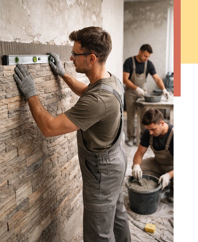 Монтаж искусственного камня в Донецке от 4927 руб. под ключ | ОТДЕЛОЧНИК-Днк