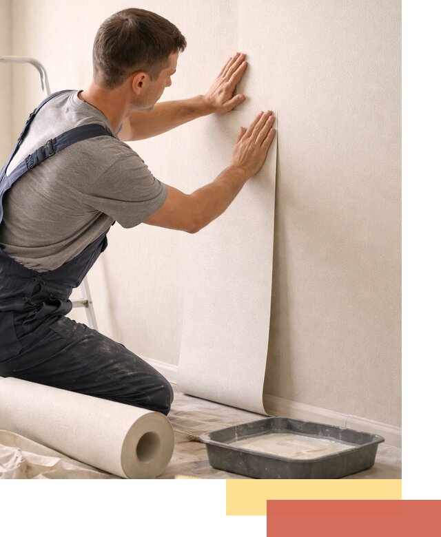 Поклейка флизелиновых обоев в Донецке качественно и быстро