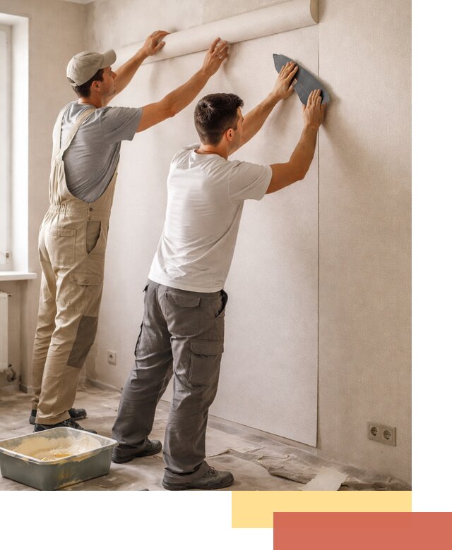 Поклейка виниловых обоев в Донецке профессионально и качественно