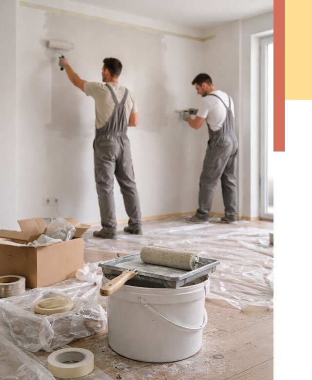 Покраска стен в квартире в Донецке от 2737 руб/м2 — быстро и недорого | ОТДЕЛОЧНИК-Днк