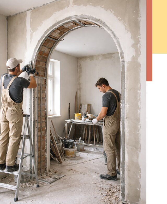 Устройство арочного проема в Донецке от 10401 руб. под ключ — быстро и недорого | ОТДЕЛОЧНИК-Днк