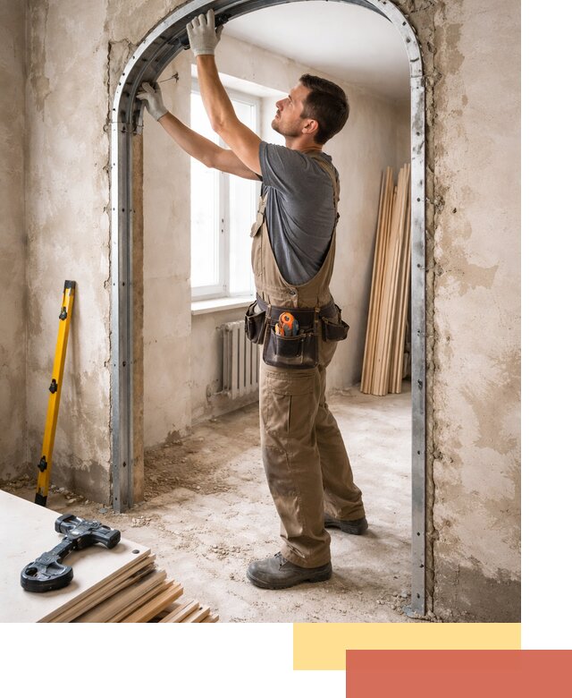 Устройство арочного проема в Донецке под ключ