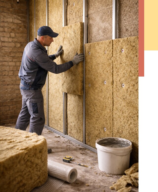 Утепление стен минватой в Донецке от 1478 руб./м2 — недорого и быстро | ОТДЕЛОЧНИК-Днк