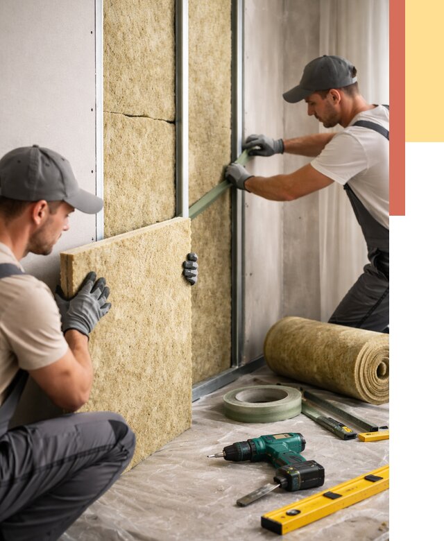 Шумоизоляция стен в Донецке под ключ от 2025 руб. | ОТДЕЛОЧНИК-Днк