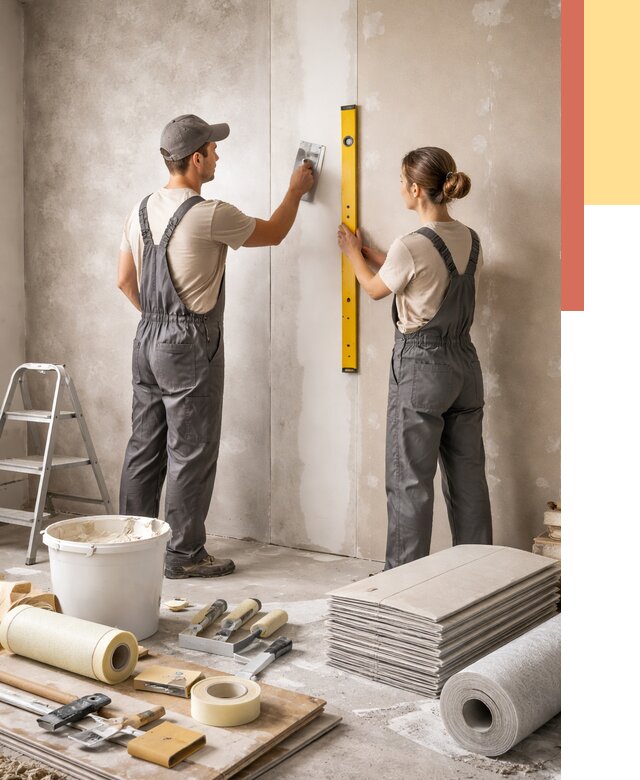 Отделка стен в Донецке от 1642 руб/м² — недорого, быстро, под ключ | ОТДЕЛОЧНИК-Днк