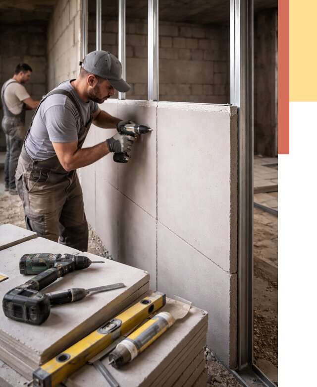 Кладка влагостойких перегородок ПГП в Донецке от 1314 руб. под ключ | ОТДЕЛОЧНИК-Днк