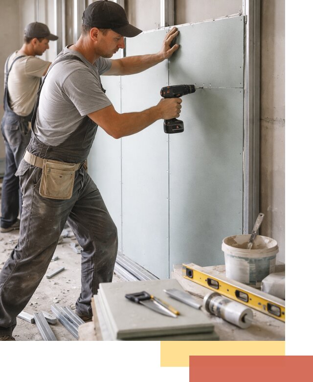 Кладка влагостойких перегородок ПГП в Донецке