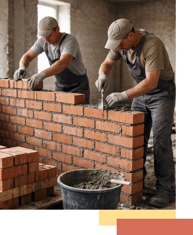 Кладка кирпичных перегородок под ключ в Донецке