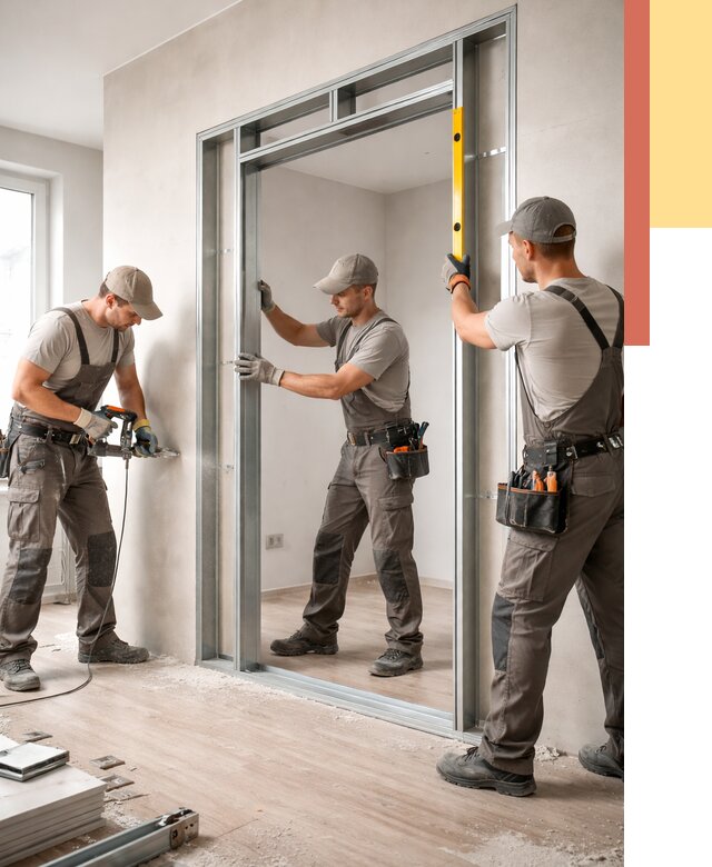 Устройство дверного проема в перегородке в Донецке от 4927 руб. под ключ | ОТДЕЛОЧНИК-Днк