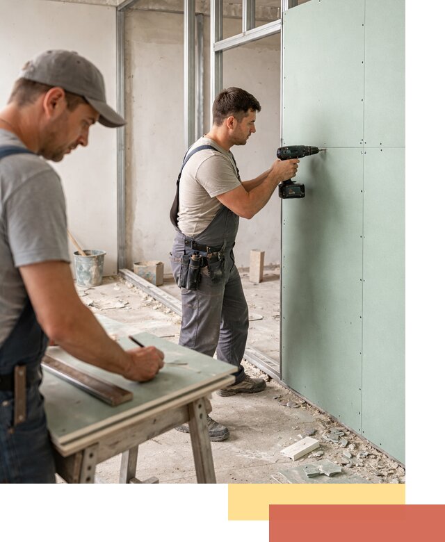 Перегородки из влагостойкого гипсокартона под ключ в Донецке