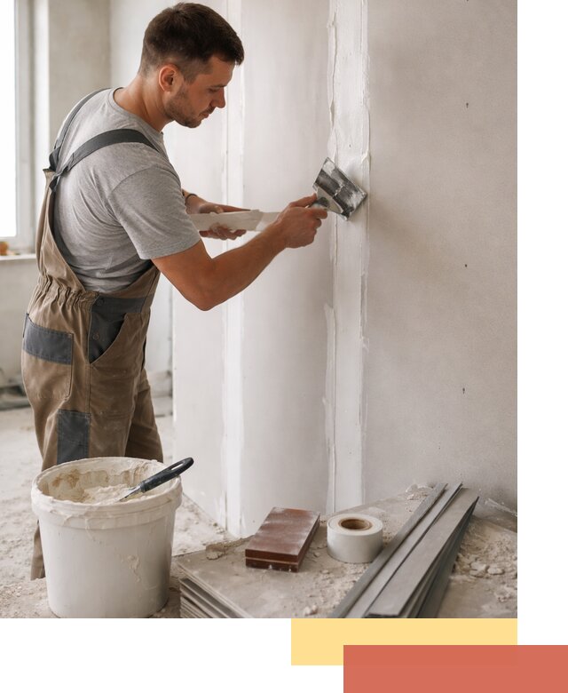 Шпаклевка перегородок из гипсокартона в Донецке качественно и быстро