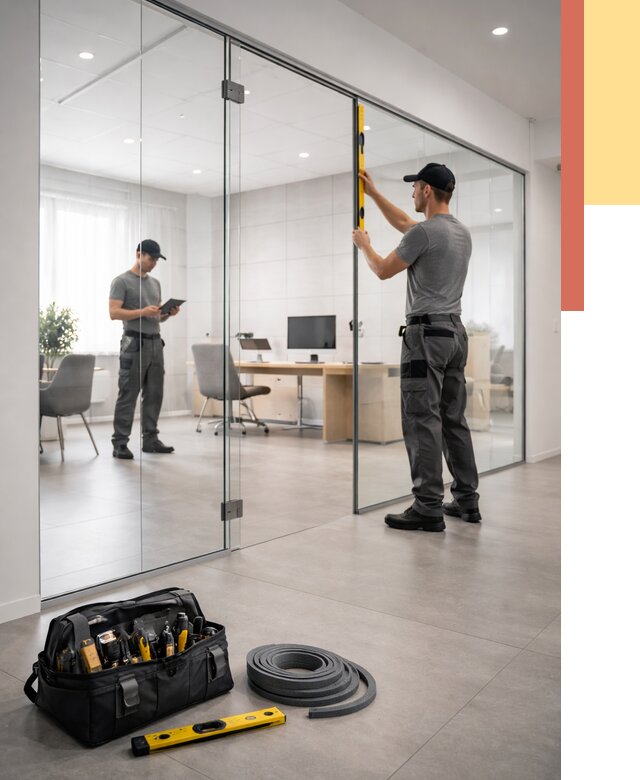 Цельностеклянные перегородки под ключ в Донецке от 10401 руб. — монтаж и цены | ОТДЕЛОЧНИК-Днк