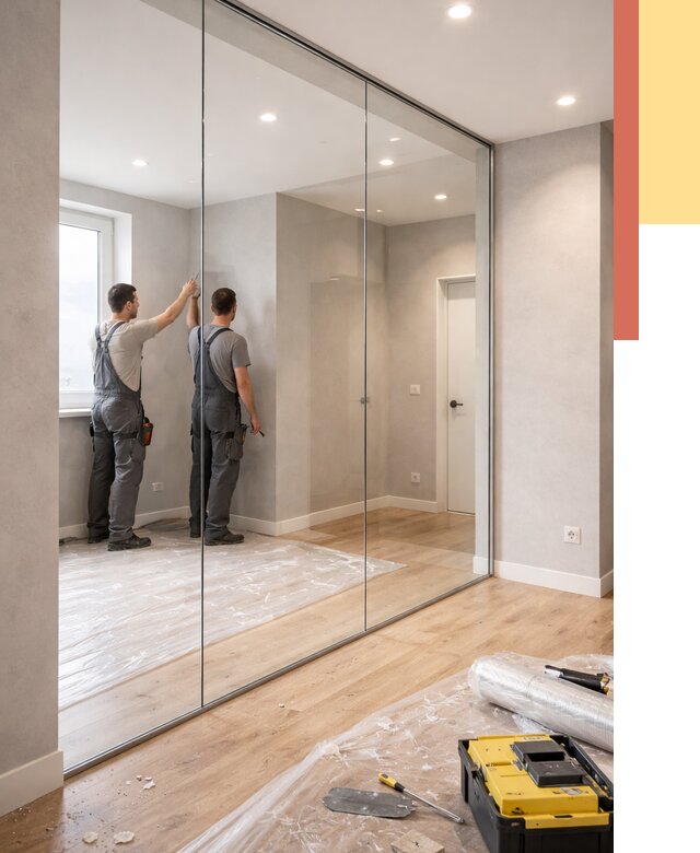 Безрамные стеклянные перегородки в Донецке — монтаж от 10401 руб. | ОТДЕЛОЧНИК-Днк