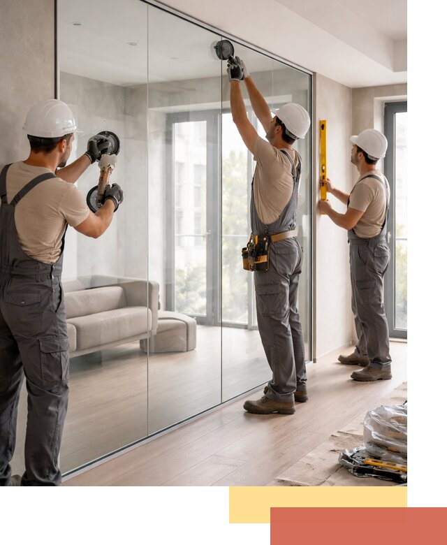 Перегородки из закаленного стекла в Донецке для офисов и квартир