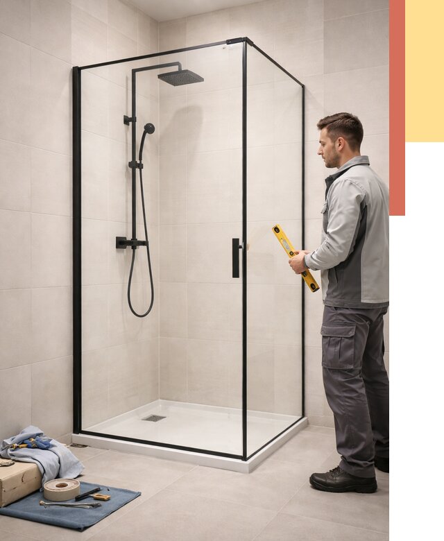 Стеклянные перегородки для душа в Донецке от 13685 руб. | Монтаж под ключ — ОТДЕЛОЧНИК-Днк