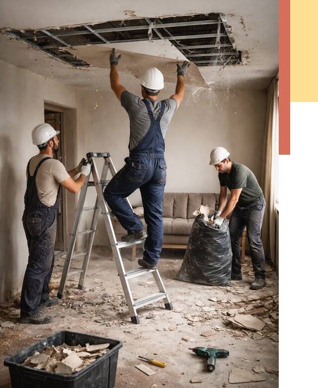 Демонтаж гипсокартонного потолка в Донецке от 460 руб. за м2 — ОТДЕЛОЧНИК-Днк