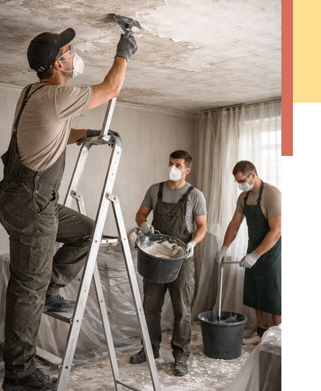 Удаление побелки с потолка в Донецке от 2737 руб. быстро и недорого | ОТДЕЛОЧНИК-Днк