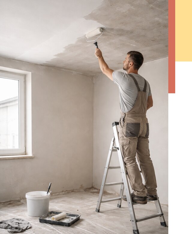 Грунтовка потолка в Донецке от 2737 руб. — быстро и недорого | ОТДЕЛОЧНИК-Днк