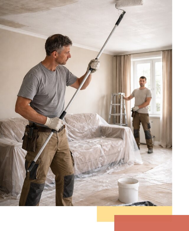 Грунтовка потолка в Донецке — подготовка под покраску и отделку