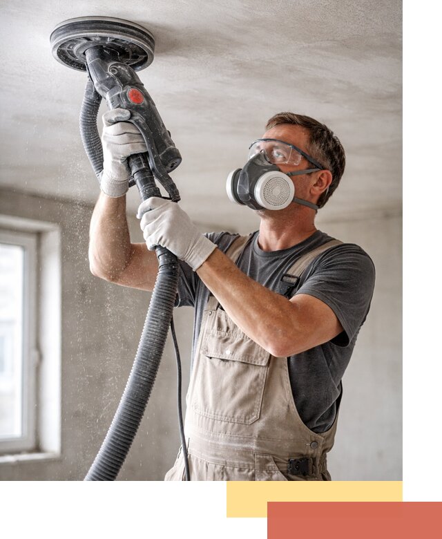 Шлифовка потолка в Донецке — качественная подготовка под отделку