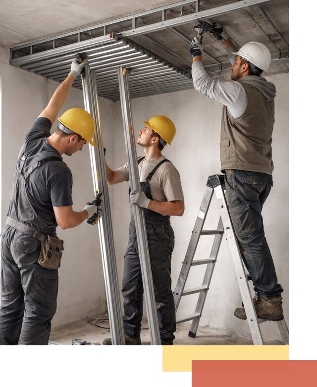 Монтаж реечного потолка под ключ в Донецке