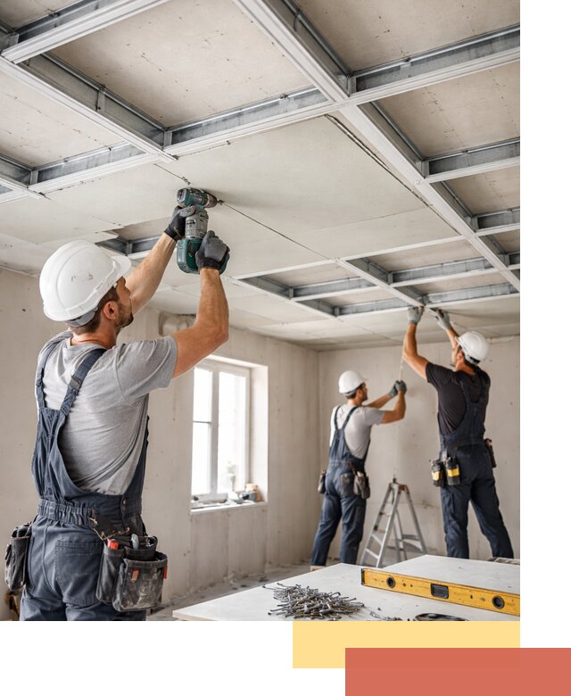 Кессонный потолок из гипсокартона под ключ в Донецке