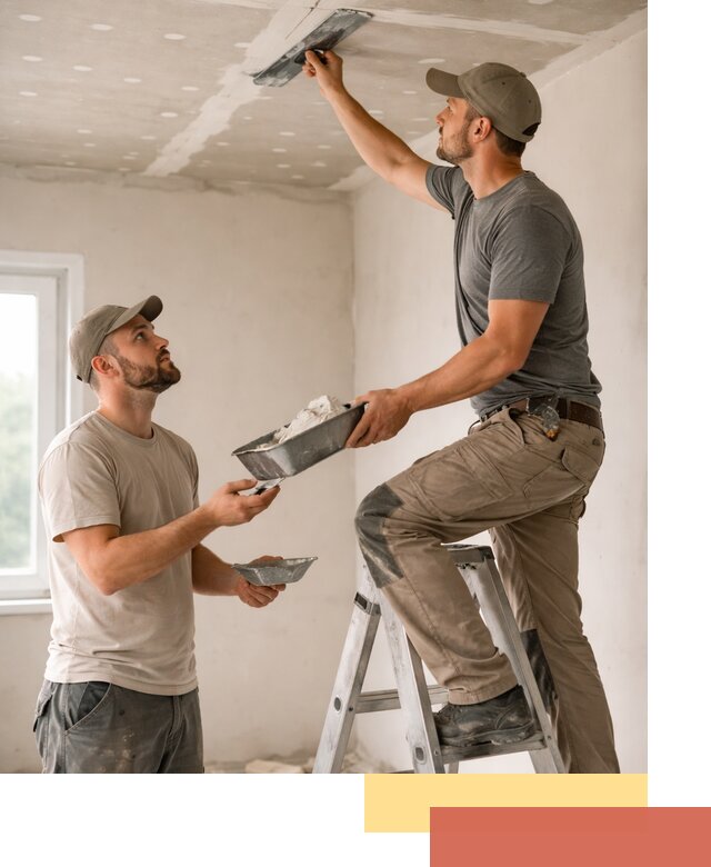 Шпаклевка потолка из гипсокартона в Донецке качественно и быстро