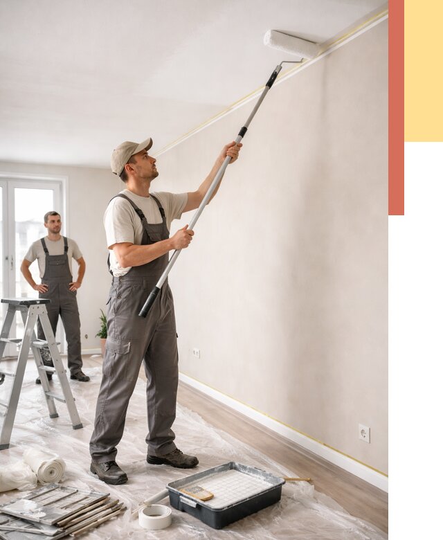 Покраска потолка из гипсокартона в Донецке от 4927 руб./м2 — услуги под ключ | ОТДЕЛОЧНИК-Днк