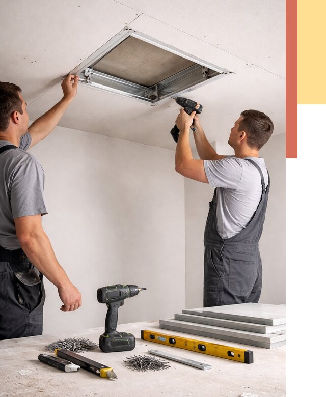 Установка люка в потолок ГКЛ в Донецке от 2737 руб. под ключ | ОТДЕЛОЧНИК-Днк